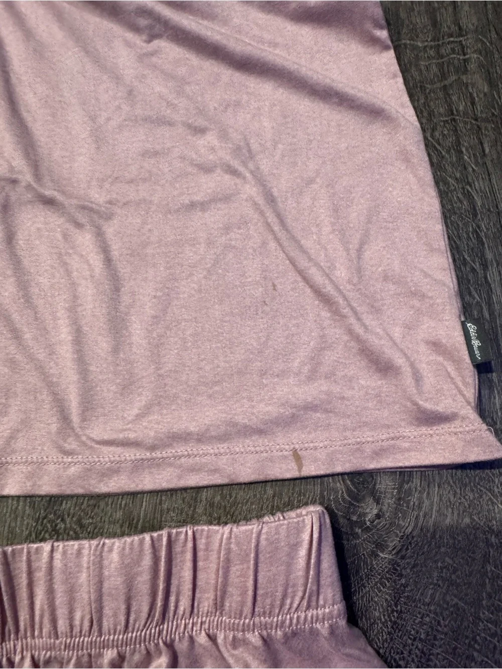 Eddie Bauer Dusty Pink Short Sleeve and short Pajama Set size small women